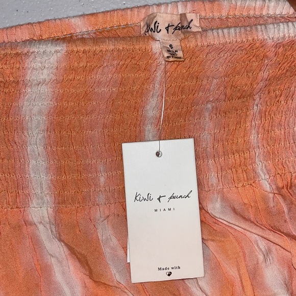 Orange Smocked Ruffled Blouse - Picture 5 of 5